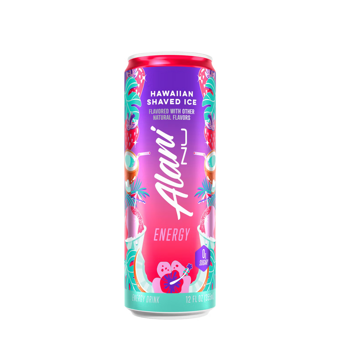 Alani Nu Energy Drink - Hawaiian Shaved Ice - 12oz. (12 Cans)
