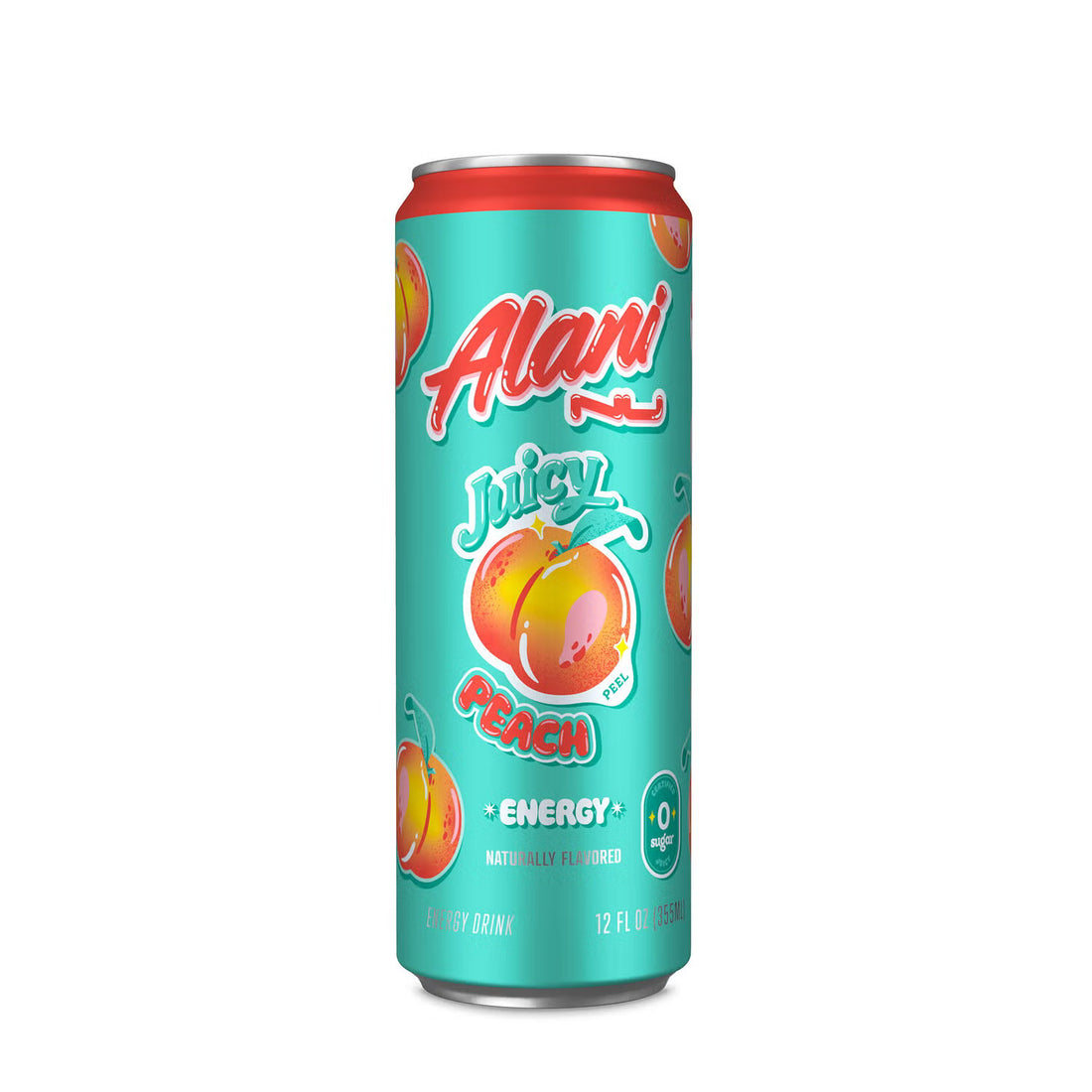Alani Nu Energy Drink - Juicy Peach - 12oz. (12 Cans)